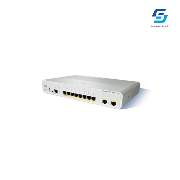 8-Port 10/100/1000 Gigabit Ethernet Switch Cisco Catalyst WS-C2960CG-8TC-L