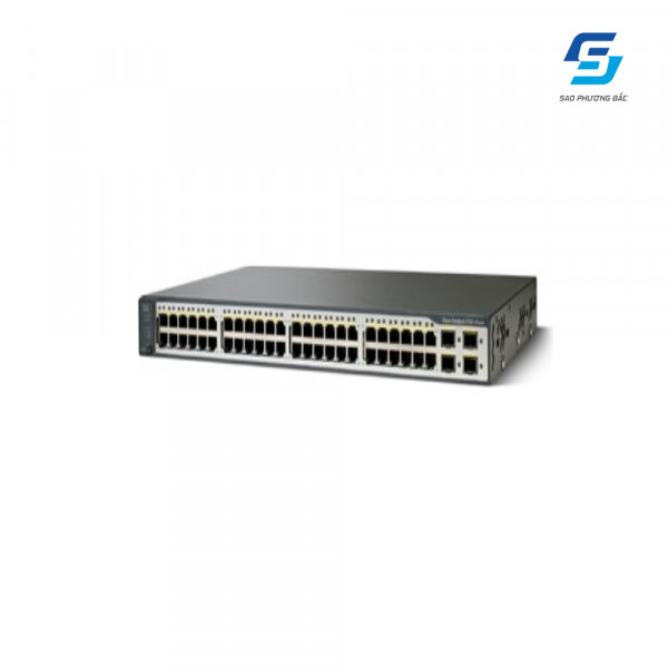 48-Port Ethernet 10/100 Switch Cisco Catalyst WS-C3750V2-48PS-E