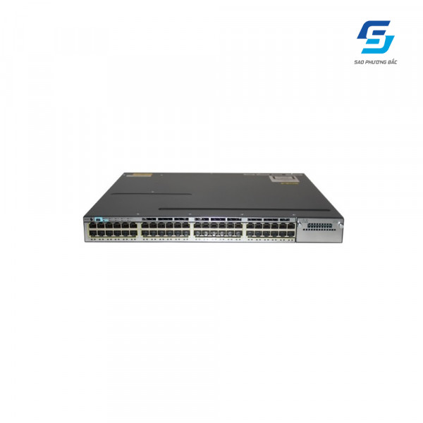 48-Port 10/100/1000 Ethernet PoE Switch Cisco Catalyst WS-C3750X-48PF-L