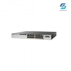 24-Port 10/100/1000 Ethernet PoE+ Switch Cisco Catalyst WS-C3850-24P-L