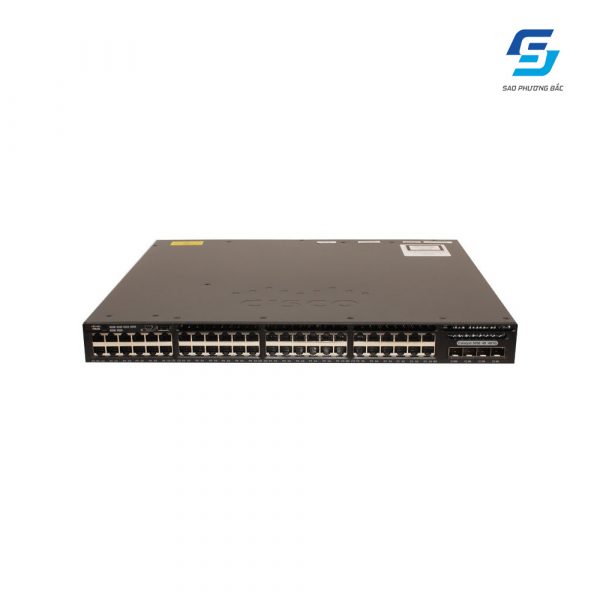 48-Port 10/100/1000Mbps + 4 x Gigabit SFP IP Base Switch Cisco WS-C3650-48TS-S