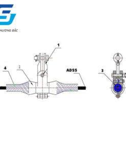 Bộ treo cáp quang ADSS Khoảng vượt 200m