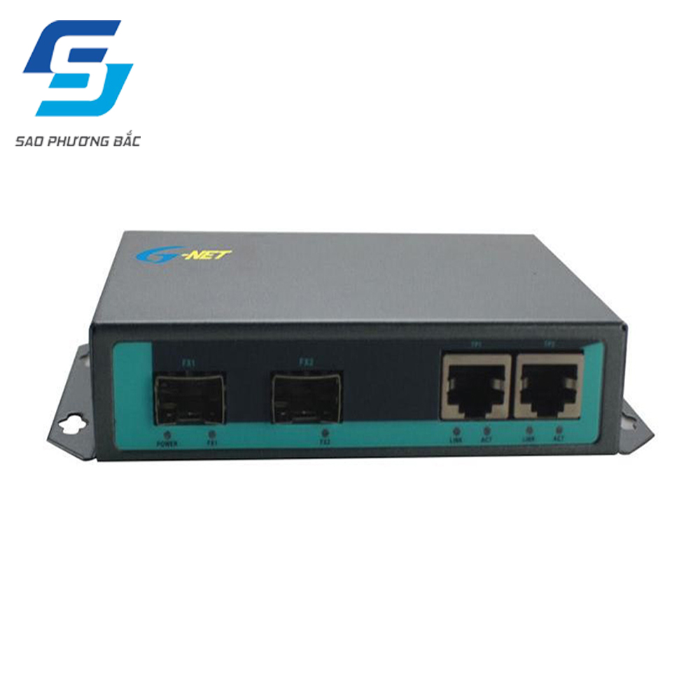 Switch PoE 2 Port G-PES-2GX2GP-SFP