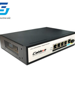 Switch PoE 4 Ports FMC-4PGE1GE1GF Cablexa