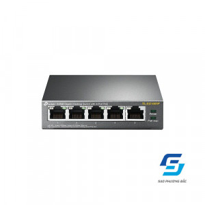 Switch 5 cổng 10/100Mbps Desktop với 4 cổng PoE TL-SG1005P